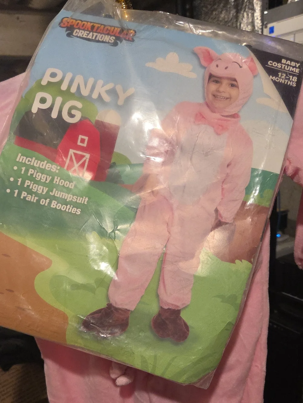 Pink Pig Baby Costume - Pink Pig Size 12/18 Month